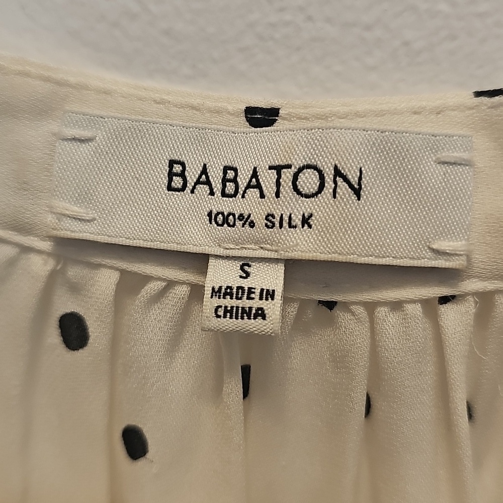 Babaton White Polka Dot Mini Dress - Picture 2 of 3